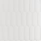 Sample-Parry White 3x8 Fishscale Glossy Ceramic Wall Tile