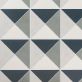 Auteur Diamond Navy Blue Matte 9x9 Porcelain Tile: Pattern 2