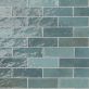 Sample-Portmore Aqua Blue 3x8 Glazed Ceramic Subway Wall Tile