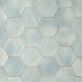 Sample-Sasha Hex Bettina Blue Green 6" Matte Porcelain Hexagon Tile