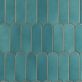Sample-Parry Teal Blue 3x8 Fishscale Glossy Ceramic Tile