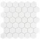 White Thassos 2" Hexagon Marble Polished Mosaic Tile