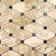 Octave Light Brown With Dark Emperador Marble Polished Mosaic Tile