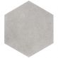 Sample-Pergola Gray 12.5" Hexagon Matte Porcelain Tile