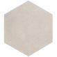 Sample-Pergola Taupe 12.5" Hexagon Matte Porcelain Tile