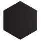 Symetro Hexagon Black 10" Matte Porcelain Tile