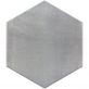 Sample-Paige Grigio 10" Porcelain Hexagon Matte Cement Look Porcelain Tile