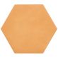 Sample-HexArt Orange 8" Hexagon Matte Porcelain Tile