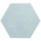 Sample-HexArt Turquoise 8" Hexagon Matte Porcelain Tile