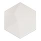 Exagoni Dimension White 6x7 3D Hexagon Blanco Matte Ceramic Wall Tile