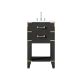 Calico Black Oak 20" Single Vanity with Integrated White Acrylic Top