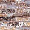Sample-Urban Brick Industrial Mix Clay Brick Red 3x10 Subway Wall Tile