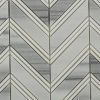 Sample- Monarch Cipollino With Thassos Strips Marble Tile, Polished