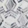 Mezzo Canta Gray Polished Marble Mosaic Tile