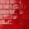 Sample-Emery Selenium Red 4x8 Handmade Ceramic Subway Tile for Wall & Floor