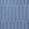Sample-Kent Marine Blue 3x12 Contour 3D Picket Polished Ceramic Wall Tile