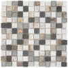 Sample- Esker Stratus Squares Marble & Glass Tile