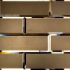 Bronze Beveled 4x12 Mirror Subway Tile for Wall