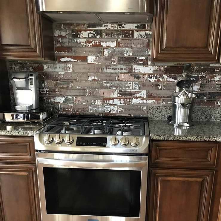 Urban Brick Faded Black 3x10 Clay Brick Wall Tile