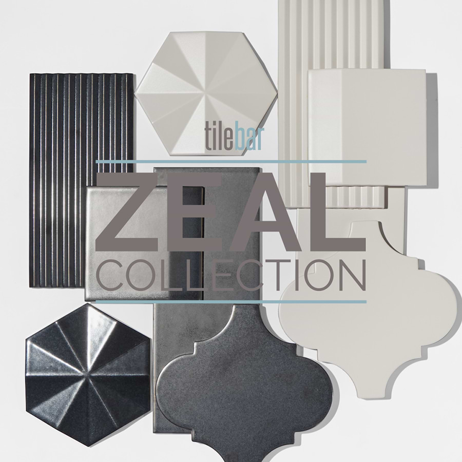 Zeal Arabesque White 8x8 Matte Porcelain Tile