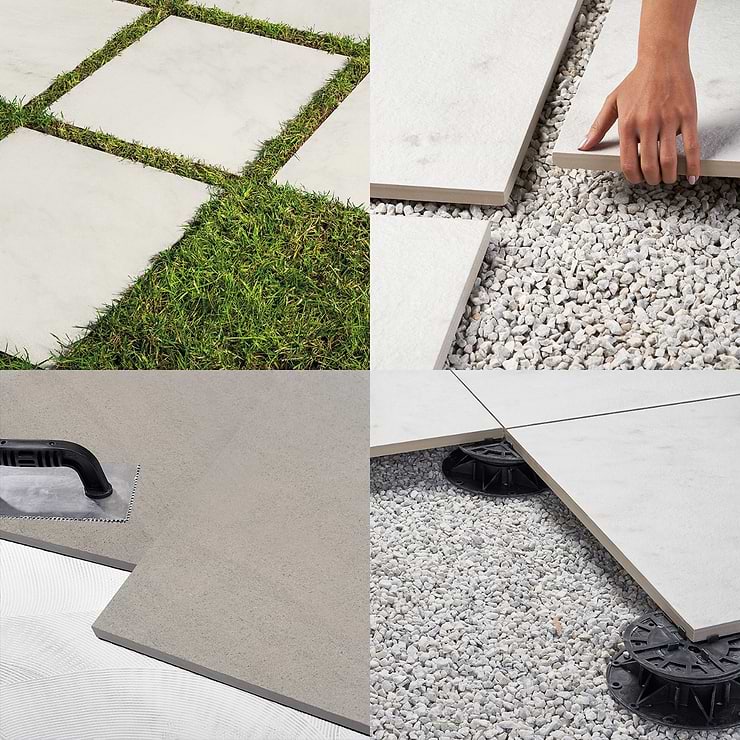 Rushmore Rock Gray 24x24 Matte Porcelain 2CM Outdoor Paver