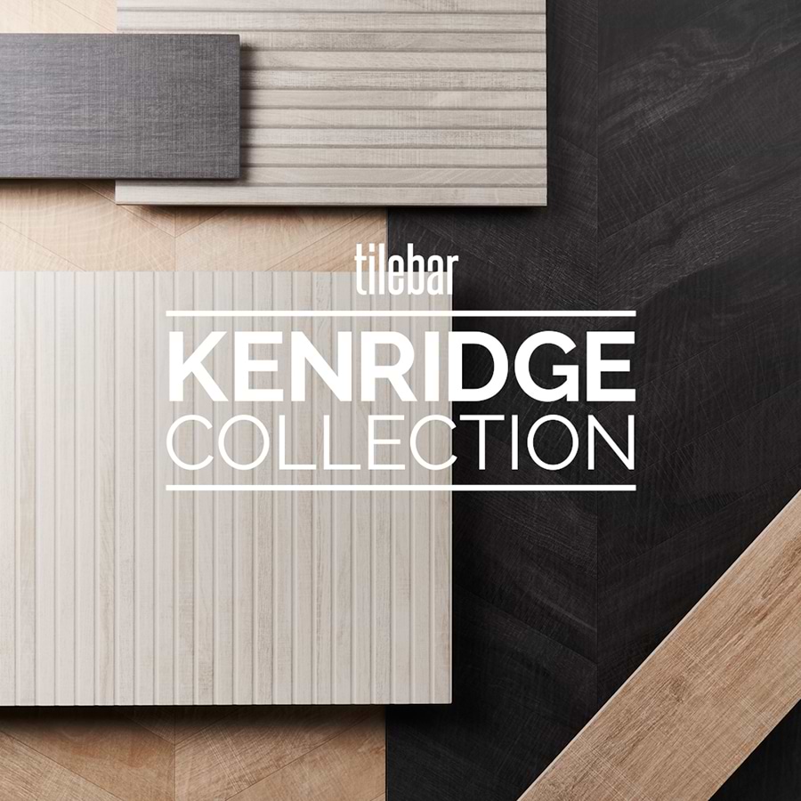 Kenridge Ribbon Black 24x48 Matte Porcelain Wood Look Tile
