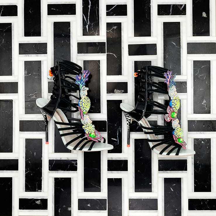 Esplanade Black Beauty Polished Marble Mosaic Tile