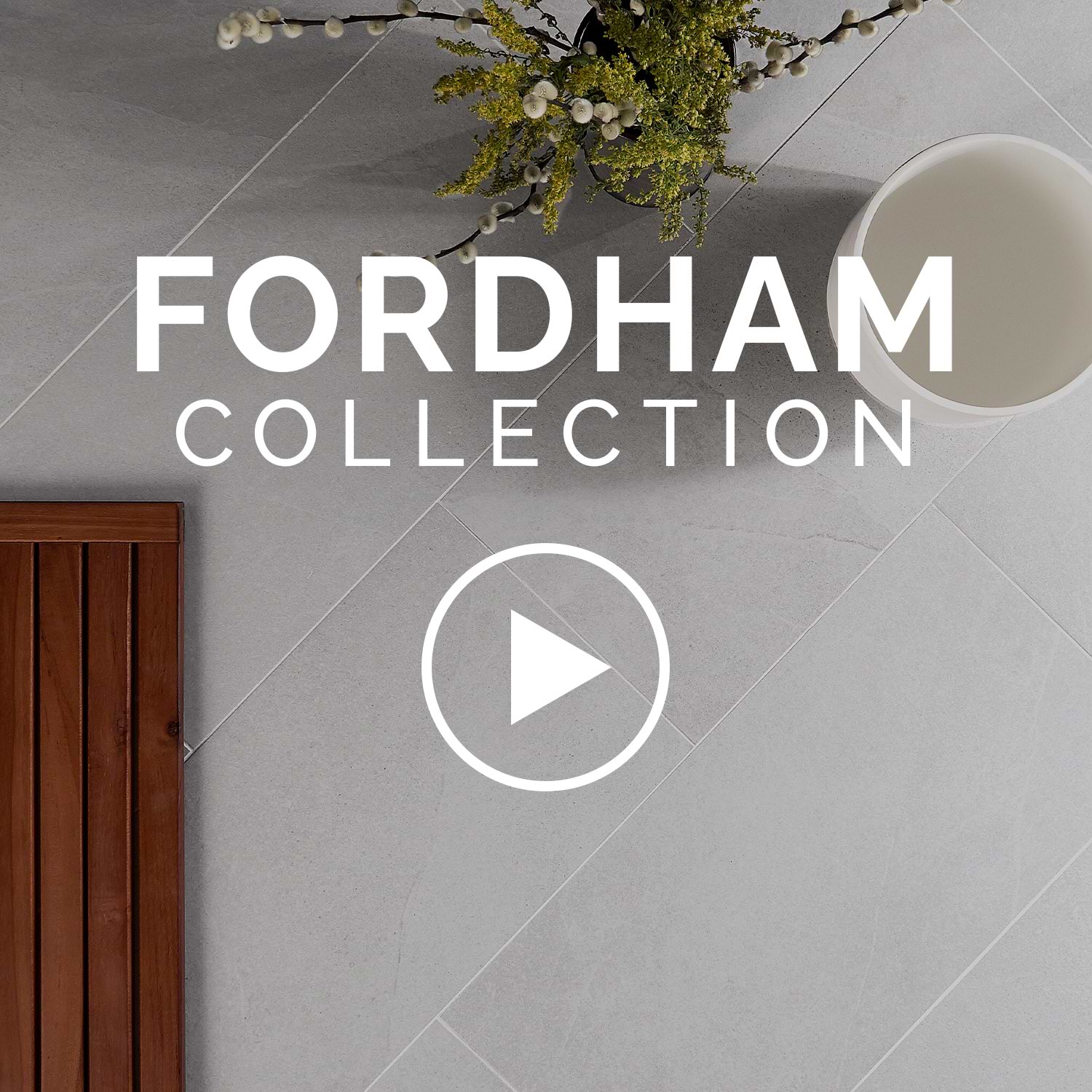 Sample-Fordham Grigio Matte  Large Format Porcelain Tile
