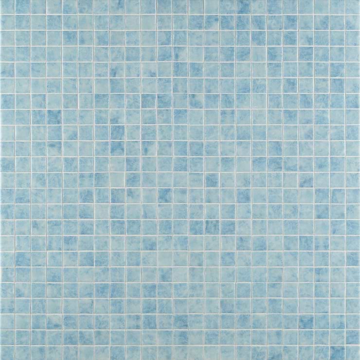 Swim Fiji Light Blue 2x2 Polished Glass Mosaic Tile