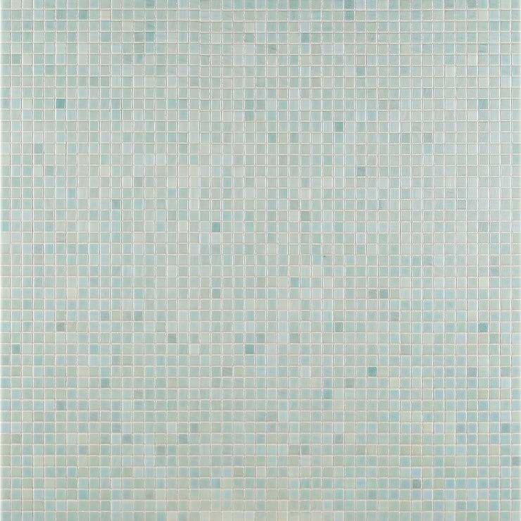 Swim Tropical Breeze Green 1x1 Polished Glass Mosaic Tile