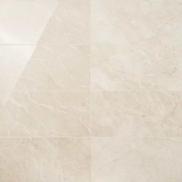 Crema Marfil 12x24 Polished Marble Tile - Sample