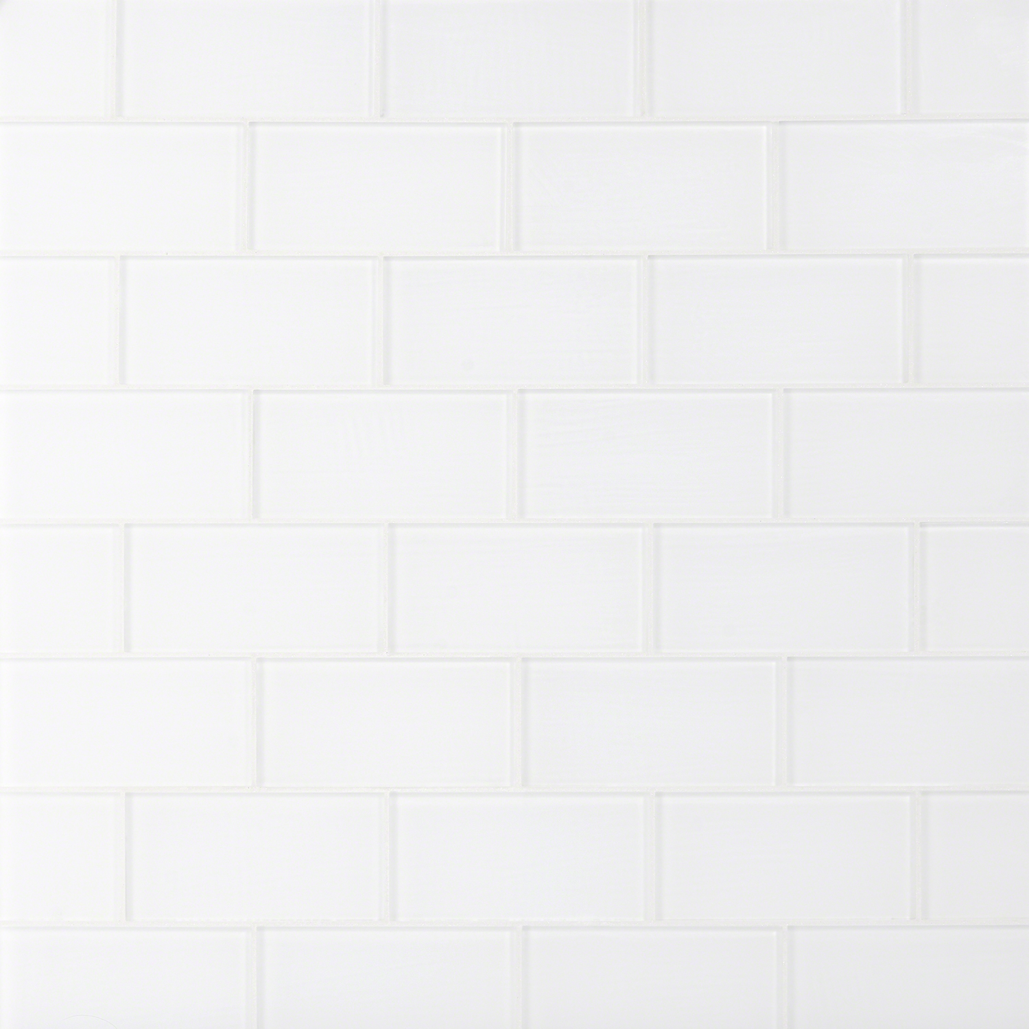 Shop 3x6 samples of Loft Super White Subway Tile in Frosted White Glass ...