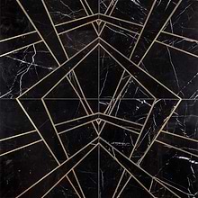 Waterjet Marble + Metal Tile for Backsplash,Kitchen Floor,Kitchen Wall,Bathroom Floor,Bathroom Wall,Commercial Floor