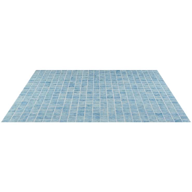 Swim Fiji Light Blue 2x2 Polished Glass Mosaic Tile