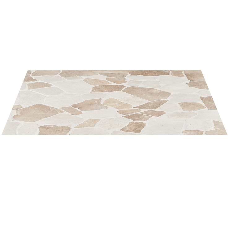 Nature Flagstone Jumbo Komodo Beige Honed Marble Mosaic Tile