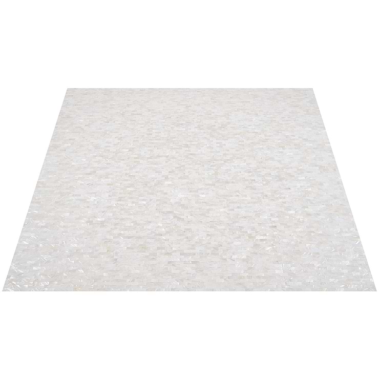 Mother of Pearl LPS Beige Mini Brick Seamless Peel & Stick Self Adhesive Polished Pearl Shell Mosaic Tile