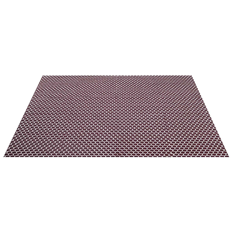 Eden 2.0 Summer Plum Purple Rimmed 1" Hexagon Polished Porcelain Mosaic