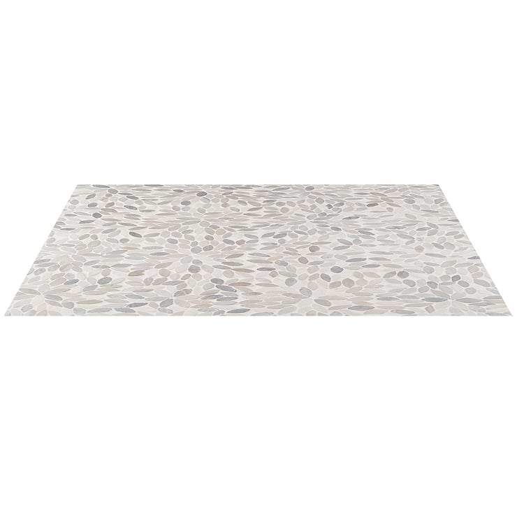 Nature Flower Lombok Beige Pebble Honed Mosaic Tile