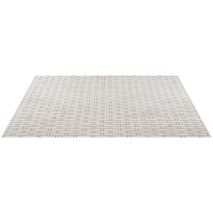 Portrait Ivory Weave Matte Porcelain Mosaic Tile