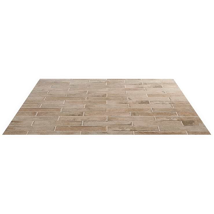 Seville Delfi Dark Beige 3x12 Travertine Look Matte Porcelain Tile