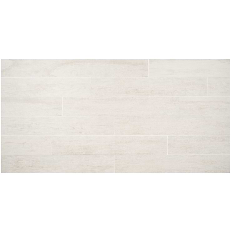 Kenridge White 8x48 Matte Porcelain Wood Look Tile