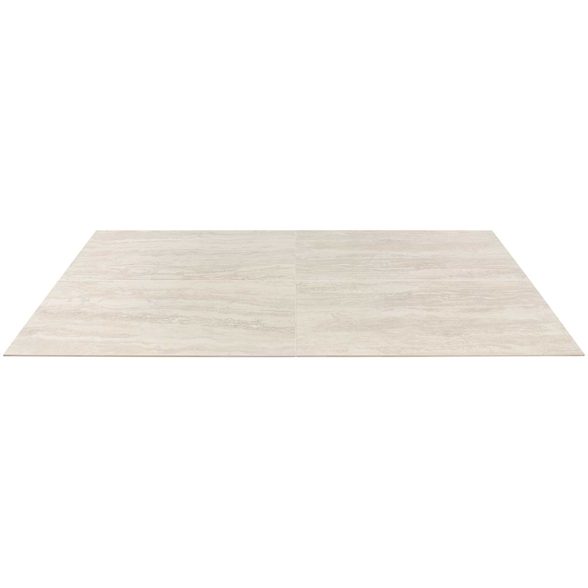 Basic Travertine Cream 24s48 Matte Porcelain Tile | Tilebar.com