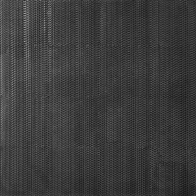 Sound Echo 3D Black Resin Mosaic Tile
