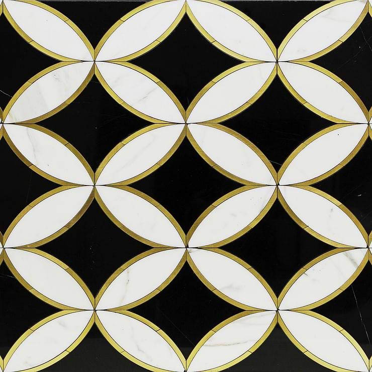 Kaleidoscope Oblique Marble Tile