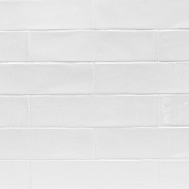 Lancaster Bianco White 3X12 Polished Ceramic Subway Tile - Sample