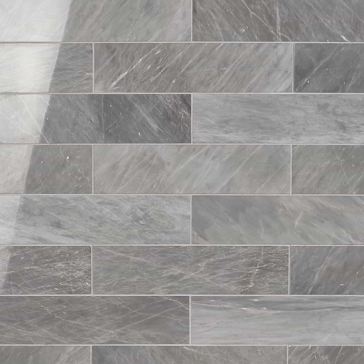 Earth Gray 3x12 Polished Marble Tile