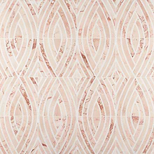 New Palm Beach by Krista Watterworth Leaf Pink Polished Marble Mosaic