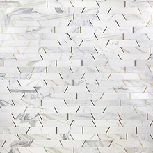 Decorative Marble + Metal Tile for Backsplash,Kitchen Wall,Bathroom Wall