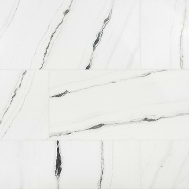 Panda White 18x36 Polished Marble Tile