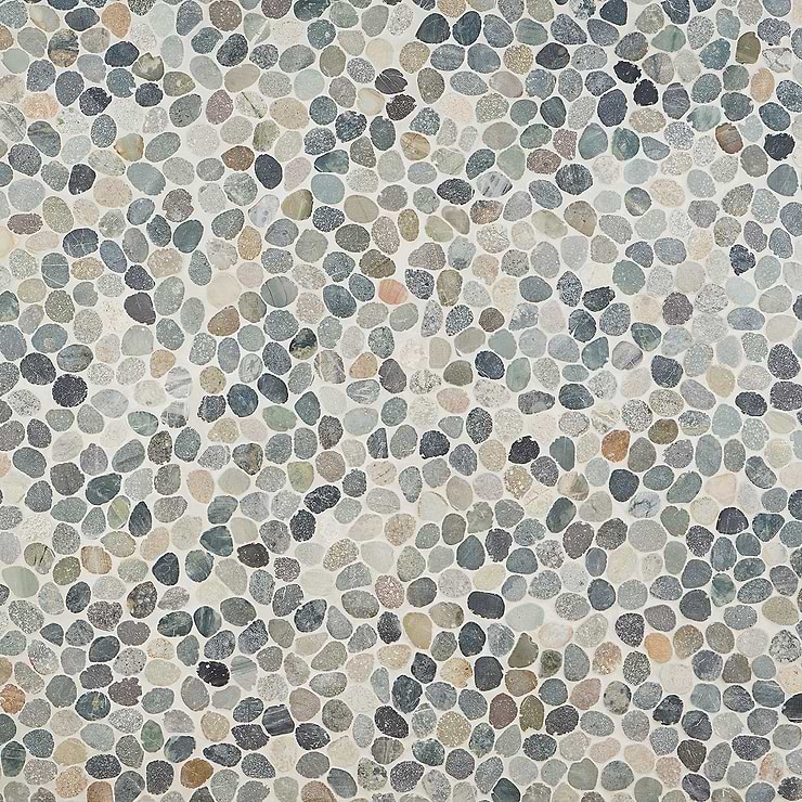 Nature Sumatra Round Pebble Mosaic
